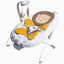 LADIDA Lion Baby Bouncer from Birth 0-6 Months, Vibrating Infant Seat with Removable Toy Bar,Baby-Rocker with 3 Speeds and 8 Soothing Songs, Portable and Lightweight (401)