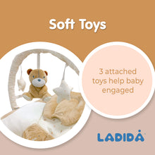 Load image into Gallery viewer, LADIDA Brown Teddy Bear Bouncer, 78
