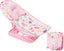 LADIDA Foldable Baby Bath Seat, Newborn Bath Seat with Adjustable Position, Collapsible Travel Bathtub for Infants 0-24 Months (284 Pink Bather)