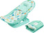 LADIDA Foldable Baby Bath Seat, Newborn Bath Seat with Adjustable Position, Collapsible Travel Bathtub for Infants 0-24 Months (285 Green Bather)