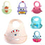 Silicone Cute Cartoon Soft Baby Bib Food catcher BPA Free Food Baby Apron seller