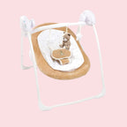 Brown Teddy Bear Electric Baby Swing with Speed Control, Time Control and Music - 080
