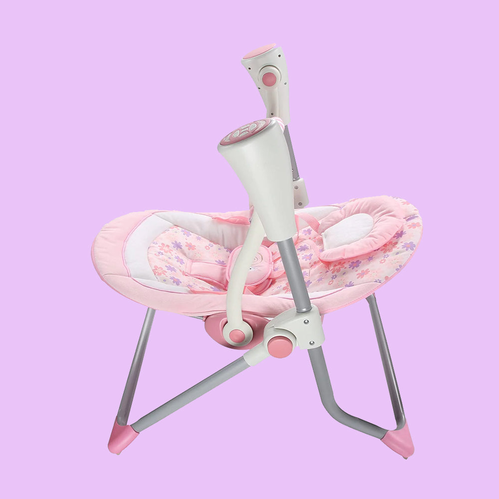 Pink Animal Electric Baby Swing (Pink 881)