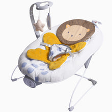 Load image into Gallery viewer, LADIDA Lion Baby Bouncer from Birth 0-6 Months, Vibrating Infant Seat with Removable Toy Bar,Baby-Rocker with 3 Speeds and 8 Soothing Songs, Portable and Lightweight (401)