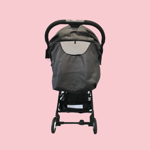 Load image into Gallery viewer, Black Compact Lightweight Pushchair