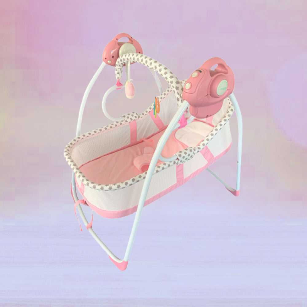 Pink Electric Baby Cradle Swing (Pink 201) – LADIDA (UK) Baby Toys