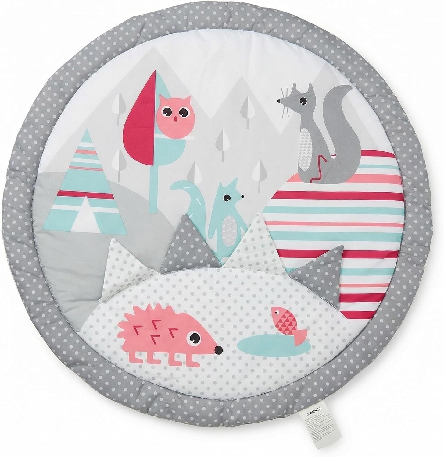 LADIDA Nordic Forest Soft Baby Play Mat Playgym with Removable Toy Arch and Toys -065