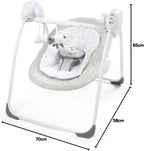 Baby Little Grey Lamb First Swing-079