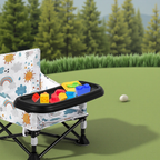 LADIDA Baby Seat Booster Toddlers Dining Seat Removable Tray with Travel Bag Portable 303