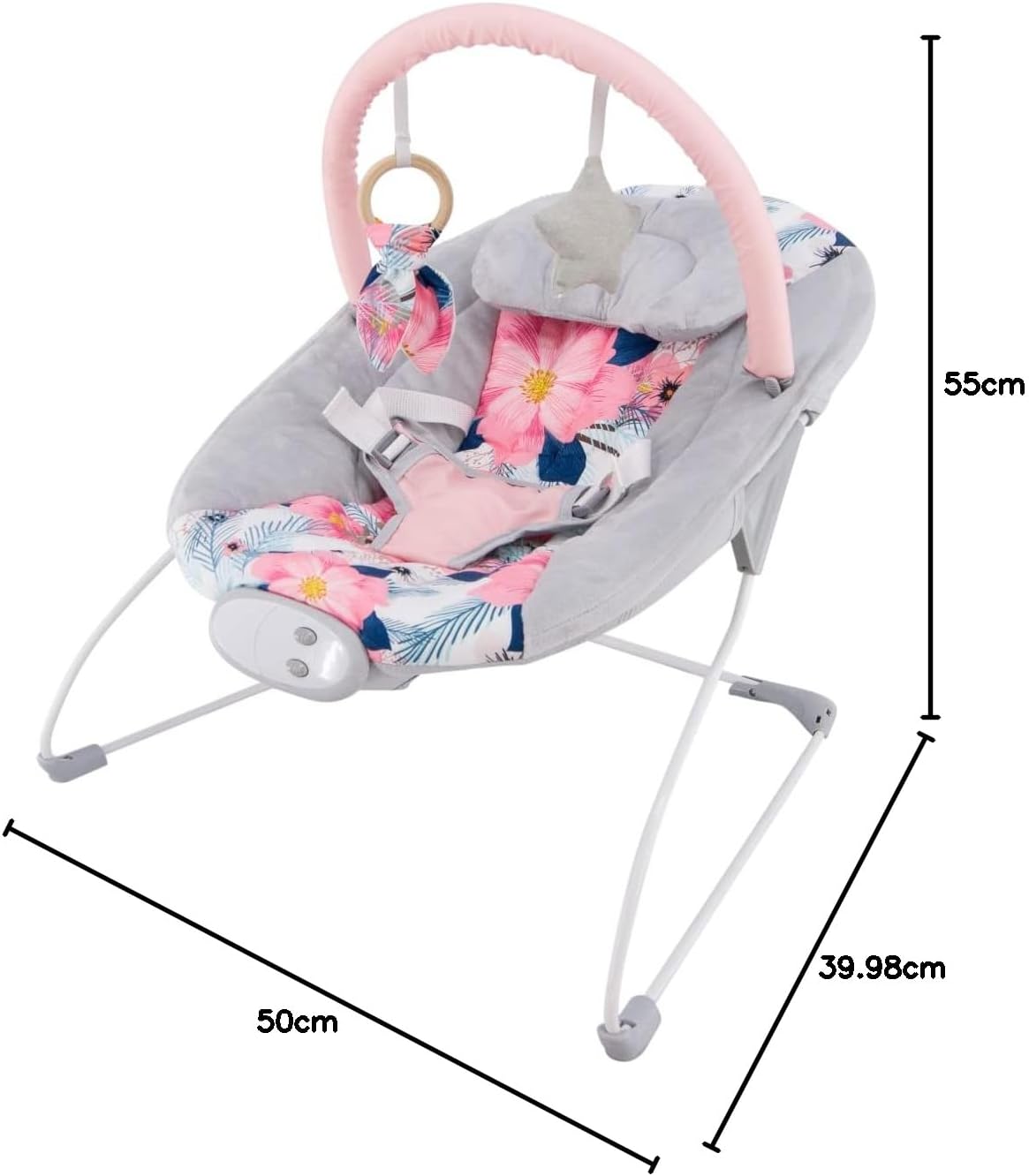 LADIDA Sakura Baby Bouncer With Soothing Music and Viberation-147
