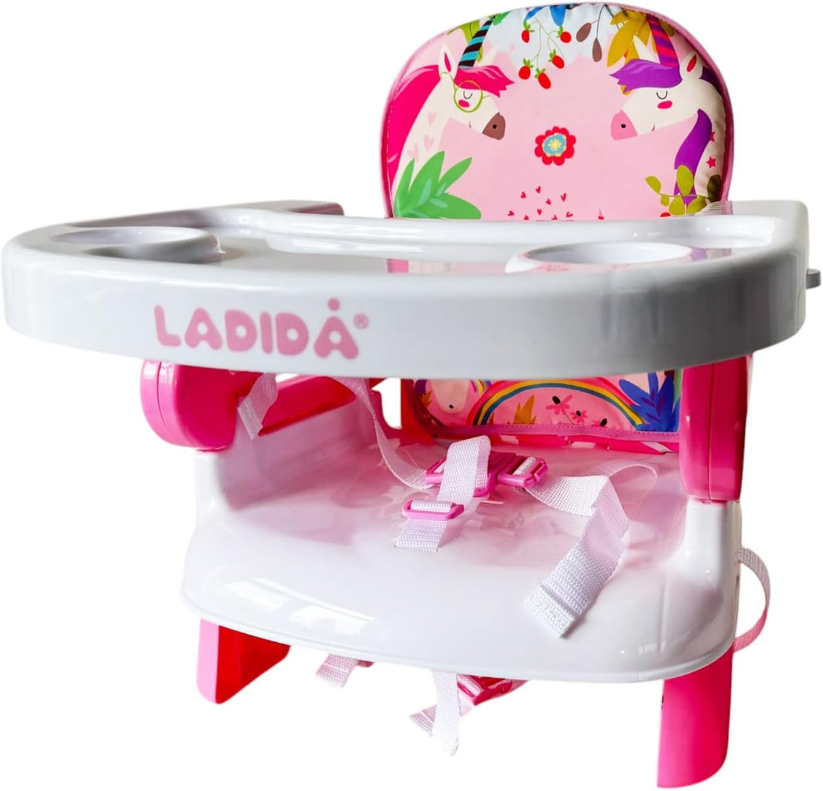 Deluxe Pink Unicorn Baby Foldable Booster Seat with Removable Tray 151