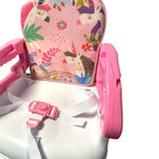 Deluxe Pink Unicorn Baby Foldable Booster Seat with Removable Tray 151
