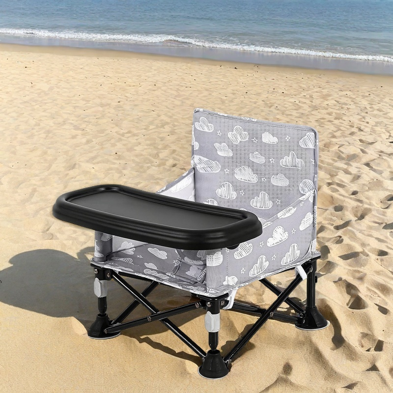 LADIDA Baby Seat Booster Toddlers Dining Seat Removable Tray with Travel Bag Portable 304