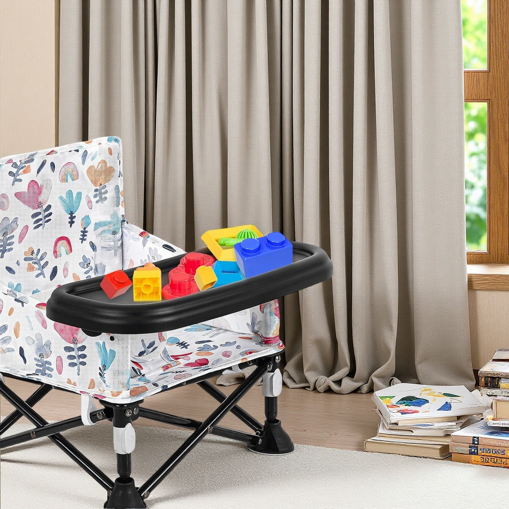 LADIDA Baby Seat Booster Toddlers Dining Seat Removable Tray with Travel Bag Portable 305