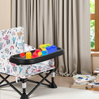 LADIDA Baby Seat Booster Toddlers Dining Seat Removable Tray with Travel Bag Portable 305
