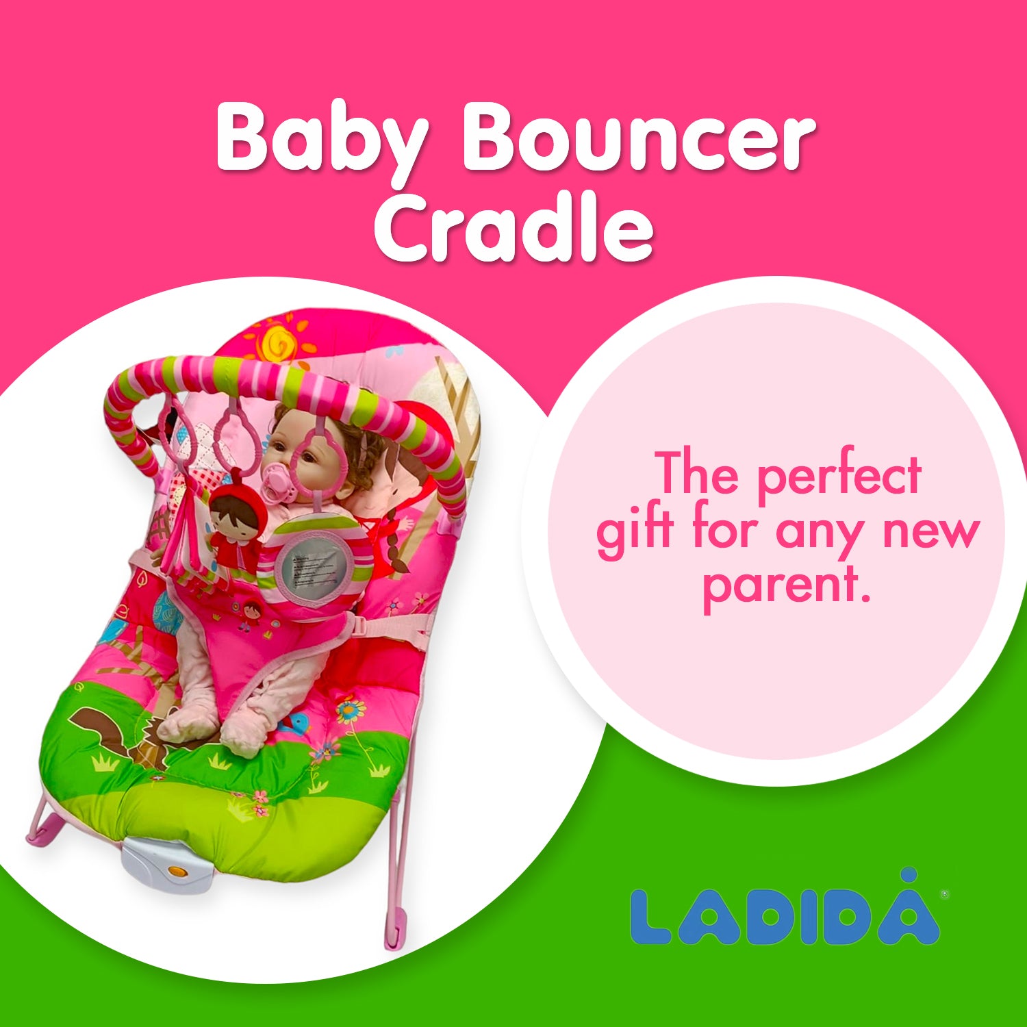 LADIDA My First Baby Bouncer with various styles 006