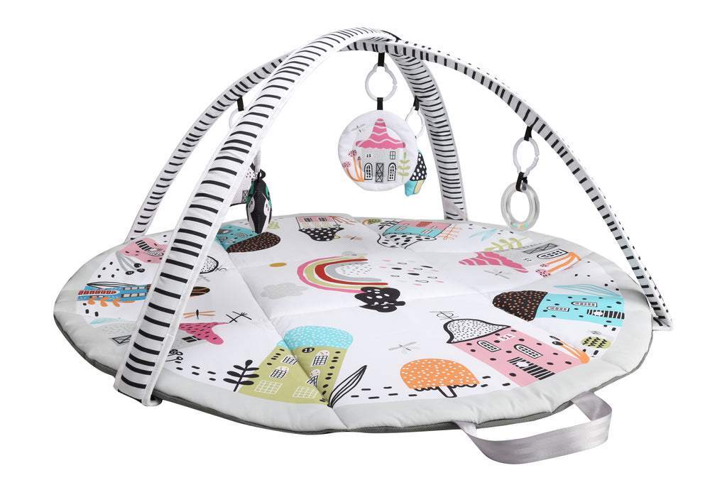 Ladida Little Village Baby Playmat 2 in 1, easily converts into a travel hand bag
