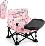 LADIDA Toddler Foldable Travel Booster Seat Chair