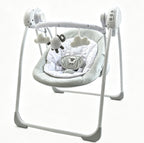 LADIDA Folding Baby Swing, Sweet Little Lamb Design, Soothing Music, Suitable for Newborns 079