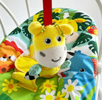 Bright Colour Safari Theme Electric Baby Swing with Adjustable Speed, Time Control and Music 693