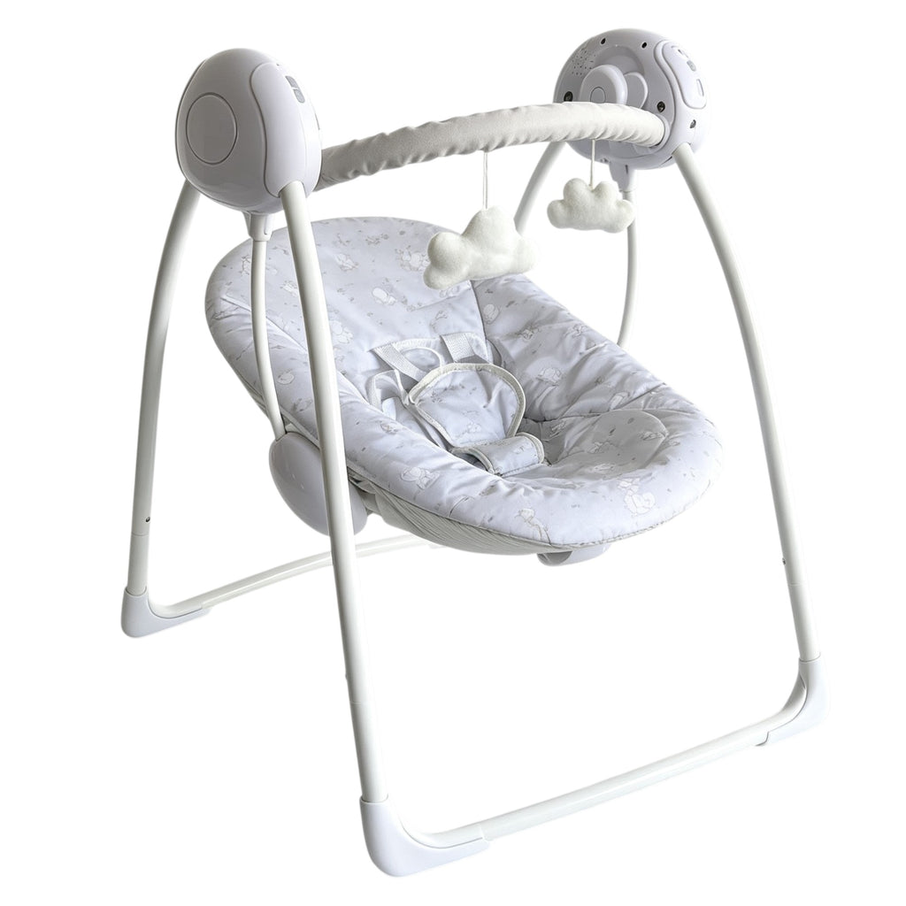 Grey Elephant Electric Baby Swing with Adjustable Speed, Time Control and Music 143