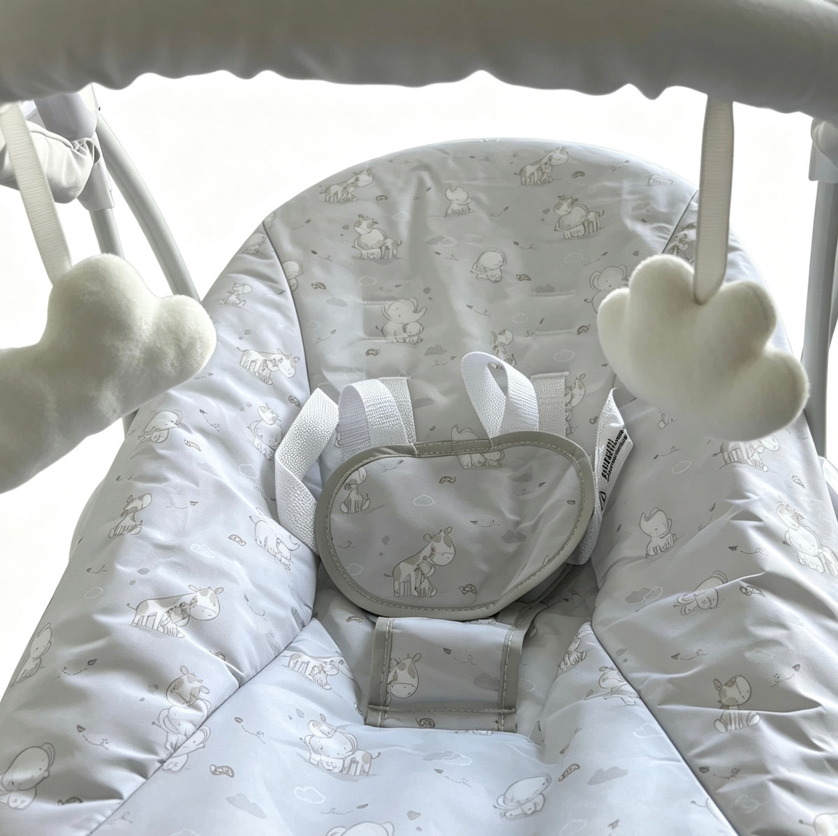 Grey Elephant Electric Baby Swing with Adjustable Speed, Time Control and Music 143