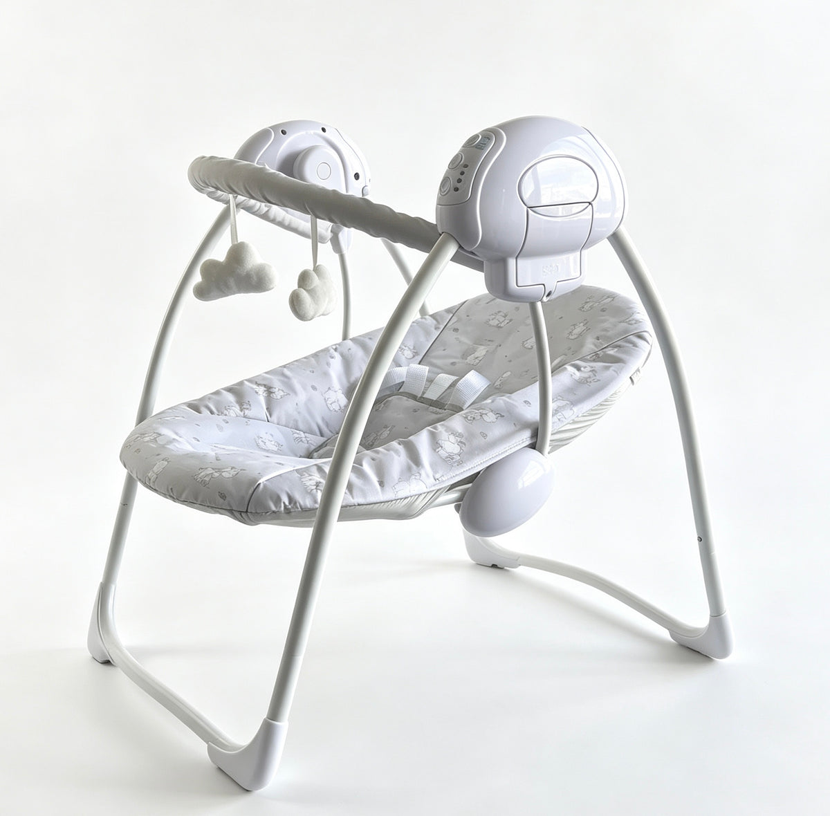 Grey Elephant Electric Baby Swing with Adjustable Speed, Time Control and Music 143