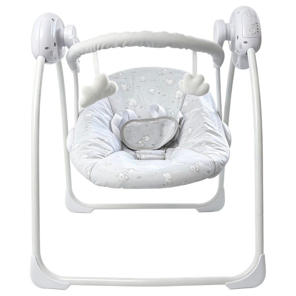 Grey Elephant Electric Baby Swing with Adjustable Speed, Time Control and Music 143
