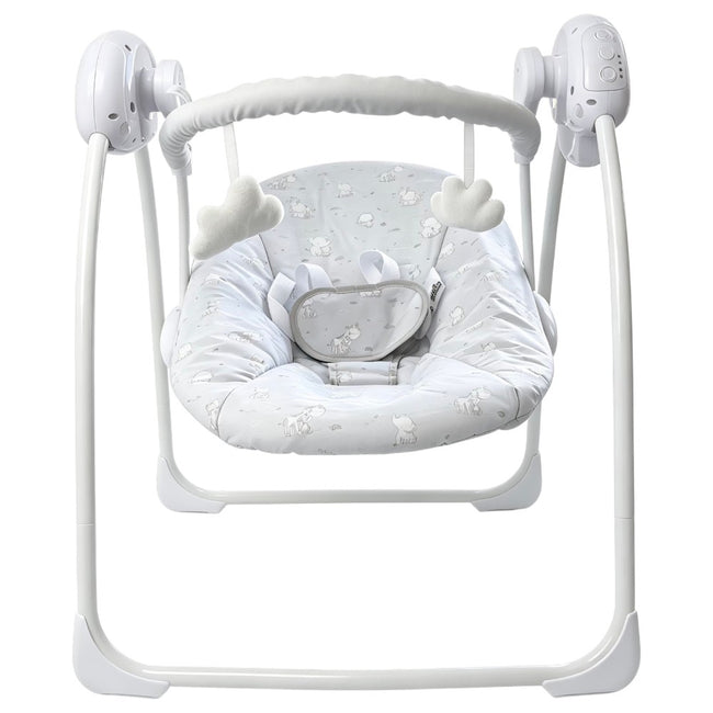Grey Elephant Electric Baby Swing with Adjustable Speed, Time Control and Music 143 Main Image