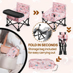 LADIDA Toddler Foldable Travel Booster Seat Chair