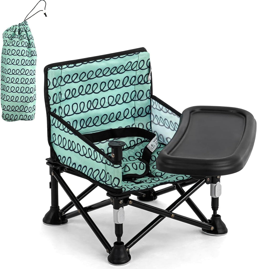 LADIDA Toddler Foldable Travel Booster Seat Chair