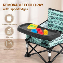 Load image into Gallery viewer, LADIDA Toddler Foldable Travel Booster Seat Chair