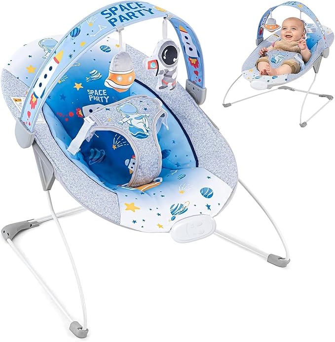 LADIDA Baby Bouncer Infant Seat Space Blue 279