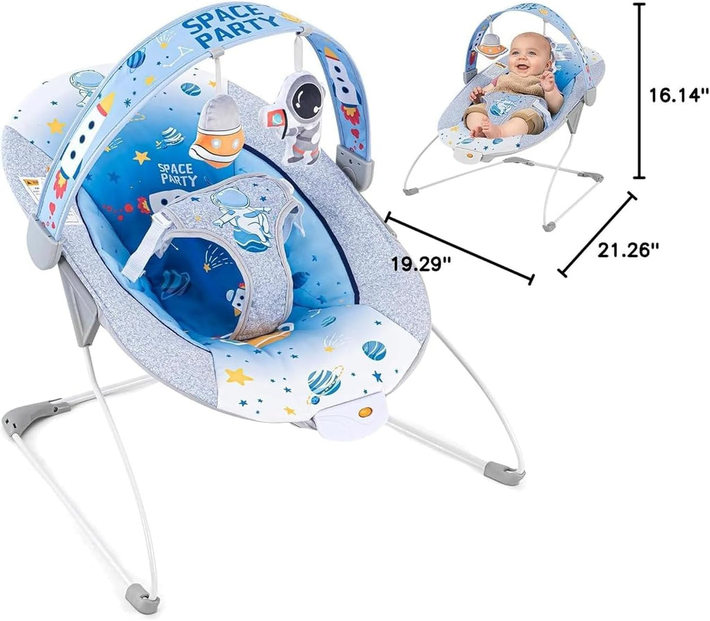 LADIDA Baby Bouncer Infant Seat Space Blue 279