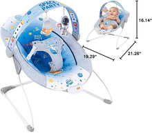 Load image into Gallery viewer, LADIDA Baby Bouncer Infant Seat Space Blue 279