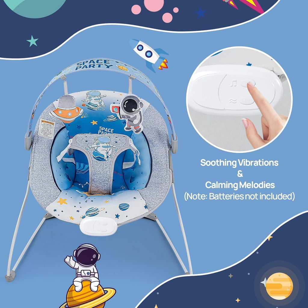 LADIDA Baby Bouncer Infant Seat Space Blue 279