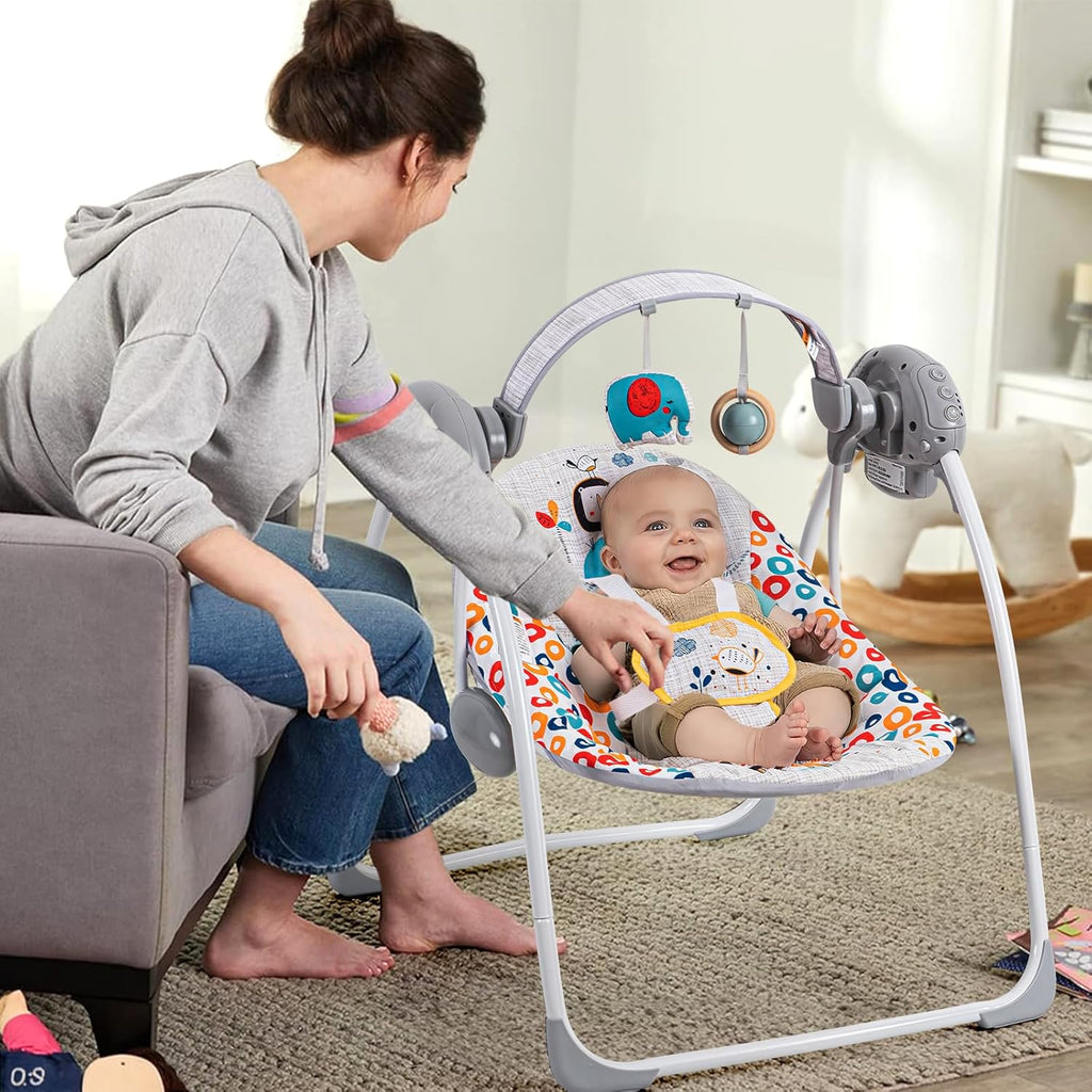 LADIDA Electric Baby Swing Speed Control Timer Music 281