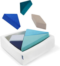 Load image into Gallery viewer, LADIDA Extra Large Kids Sofa &amp; Toddler Sofa, 2-in-1 Tangram Puzzle Sofa with Unique Ball Pit (Balls Not Included), Comfy Modular Play Sofa for Toddlers (Ocean)