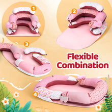 Load image into Gallery viewer, LADIDA 4-in-1 Baby Tummy Time Pillow &amp; Seated Support Playmat,Easy to Clean,Cute Strawberry Design for 0-36Months Infant (Pink) 2501