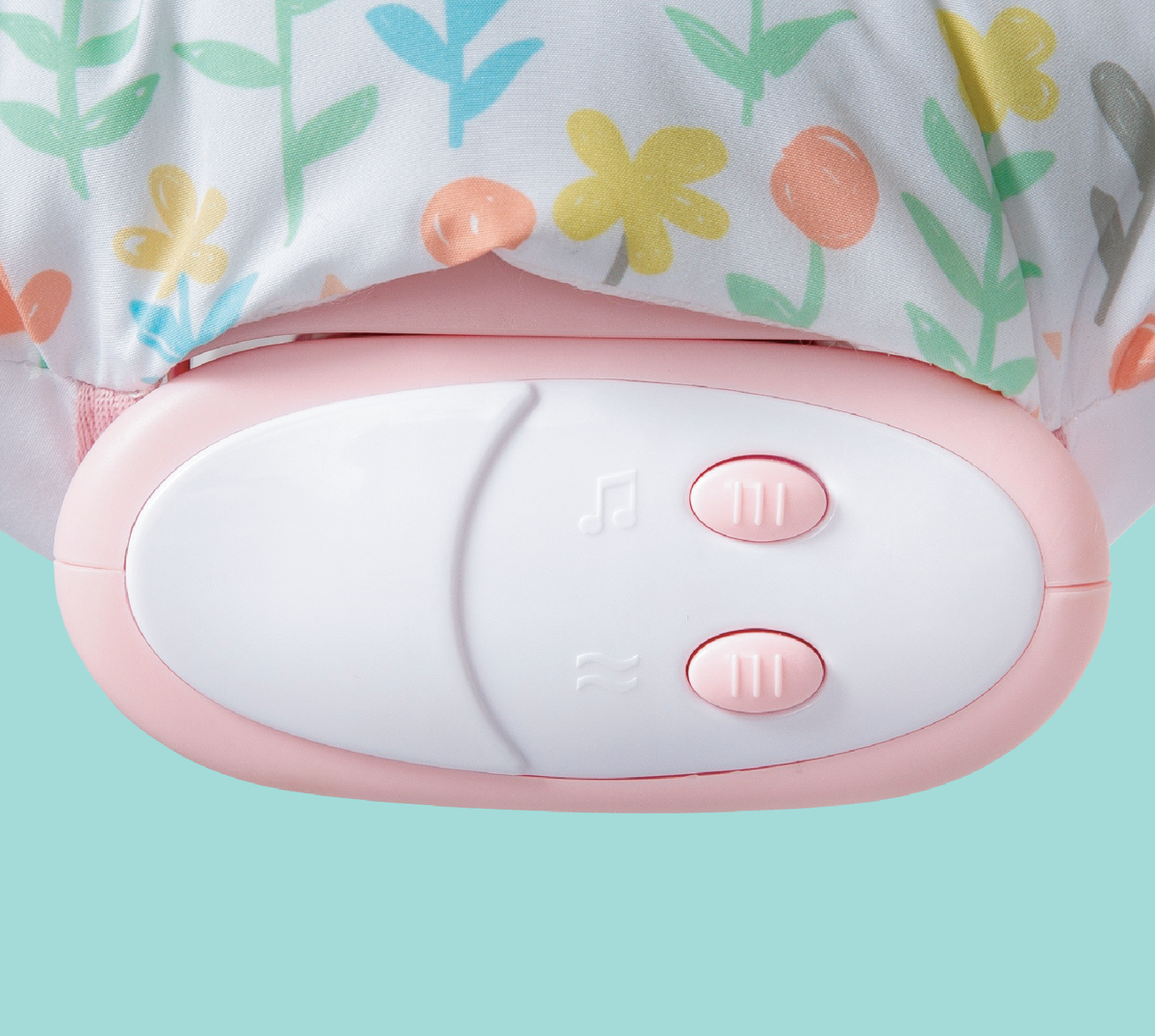 LADIDA Baby Bouncer for Birth to 6 Months, Baby-Rocker with 3 Speeds and 8 Soothing Songs, Vibrating Infant Seat with Removable Toy Bar, Portable and Lightweight - 274