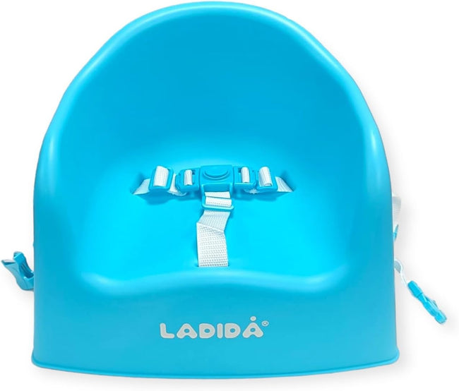 LADIDA Portable Booster Seat, Travel High Chair, Suitable for Feeding and Dining (Blue) 417 Hover Image