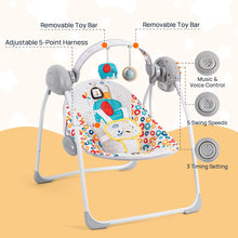 Load image into Gallery viewer, LADIDA Electric Baby Swing Speed Control Timer Music 281