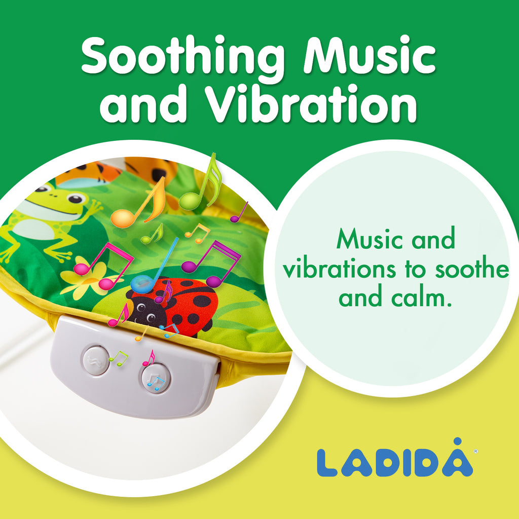 Safari Bright Colour Baby Bouncer with Soothing Music and Viberation - 695