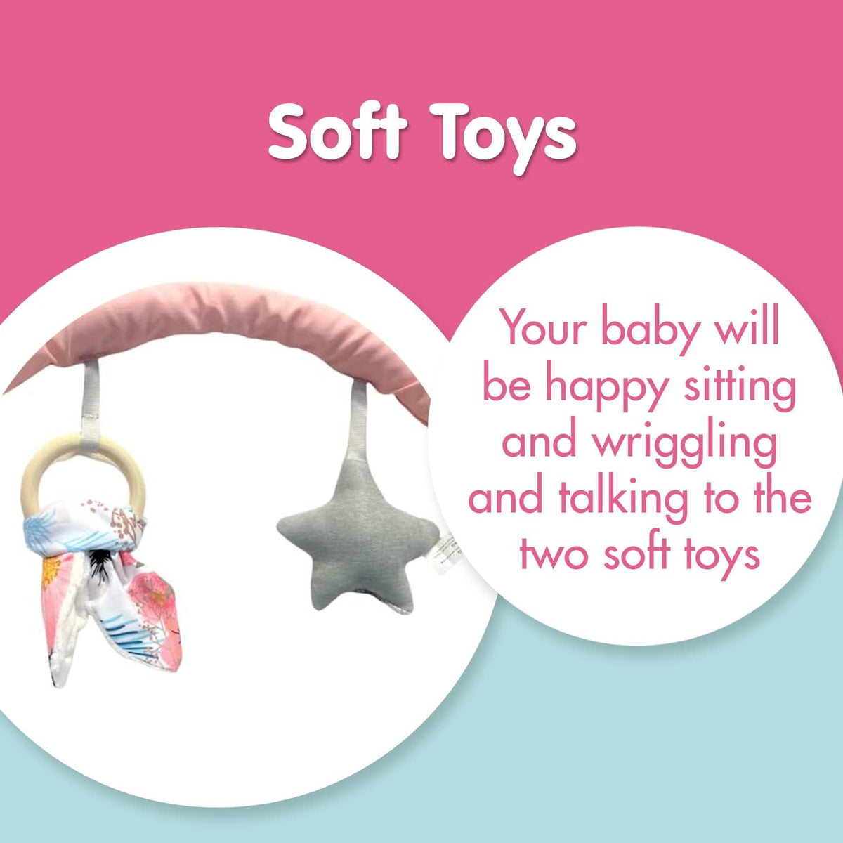 LADIDA Sakura Baby Bouncer With Soothing Music and Viberation-147