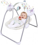LADIDA Electric Baby Foldable Forest Party Baby Swing with Speed Control, Timer, Music & Toys 2404