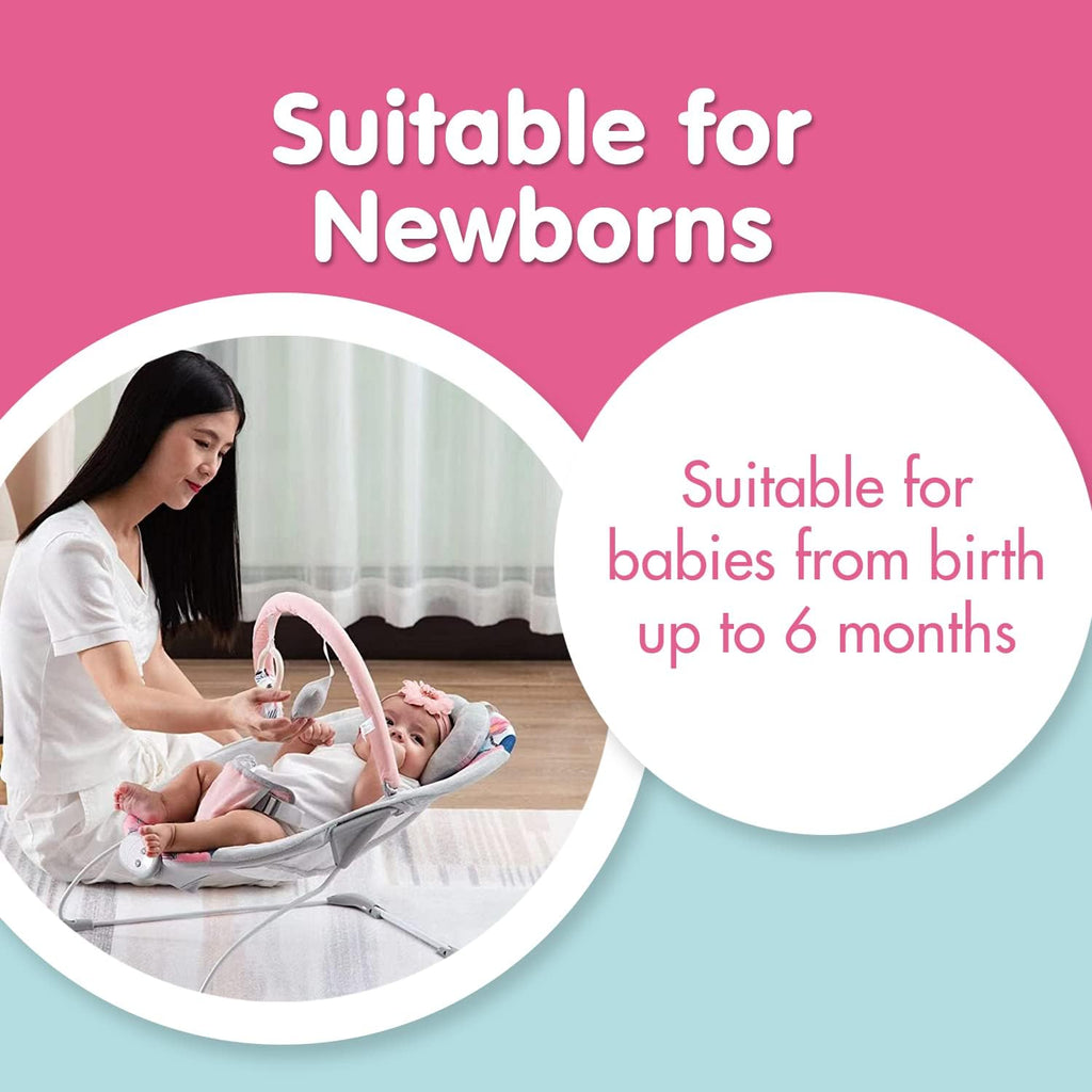 LADIDA Sakura Baby Bouncer With Soothing Music and Viberation-147