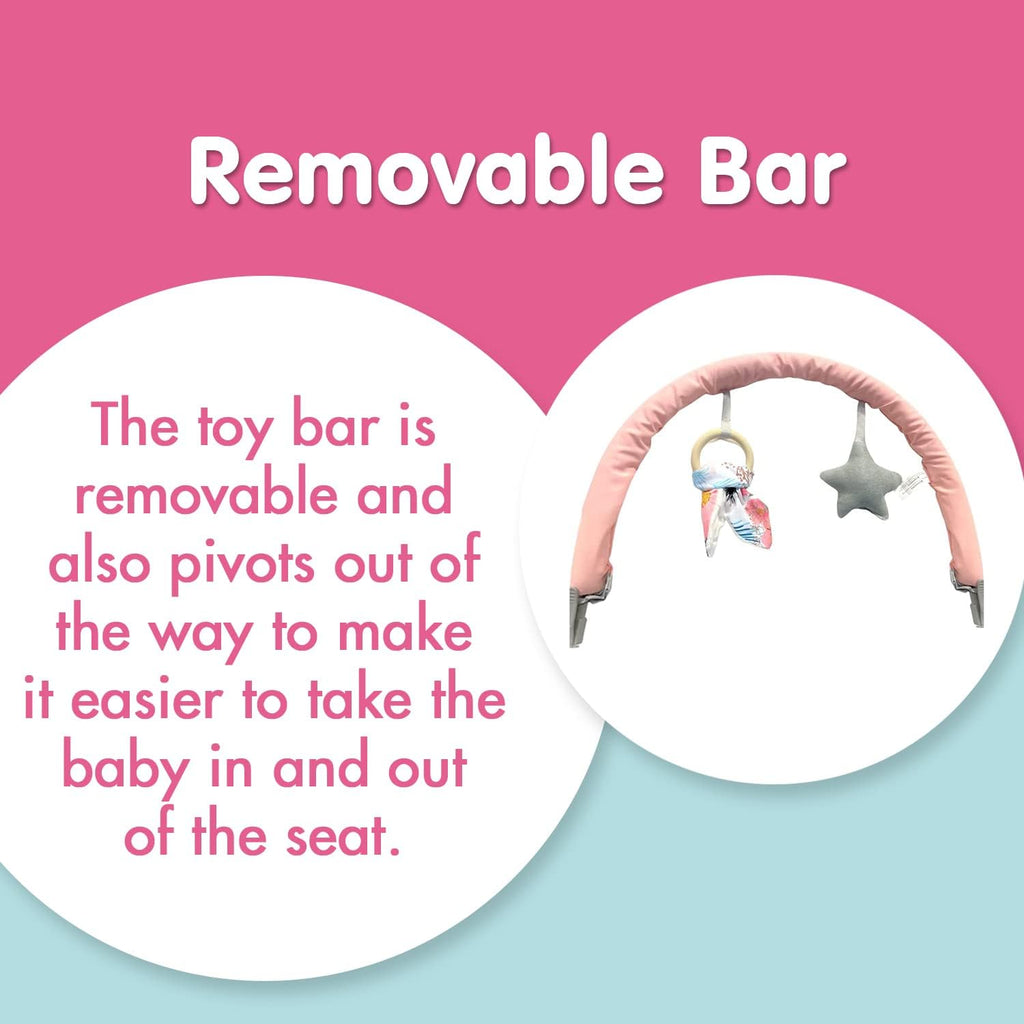 LADIDA Sakura Baby Bouncer With Soothing Music and Viberation-147