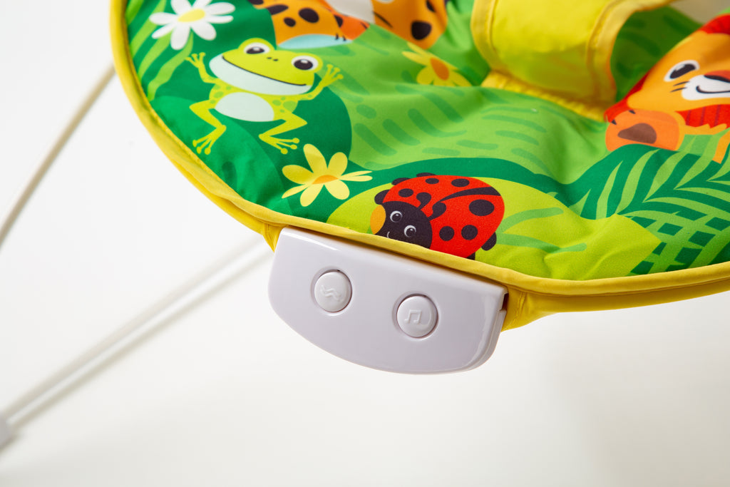 Safari Bright Colour Baby Bouncer with Soothing Music and Viberation - 695