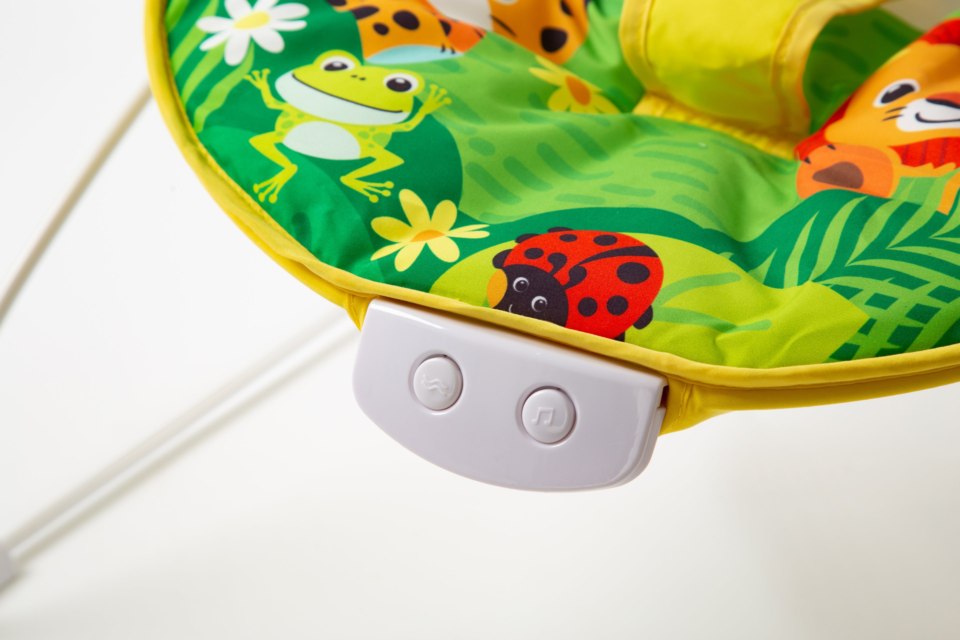 Safari Bright Colour Baby Bouncer with Soothing Music and Viberation - 695