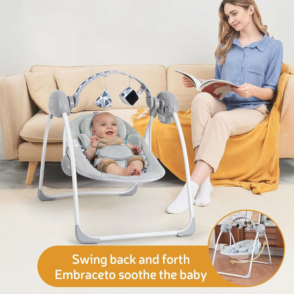 LADIDA Electric Baby Swing Speed Control Timer Music & Toys 276